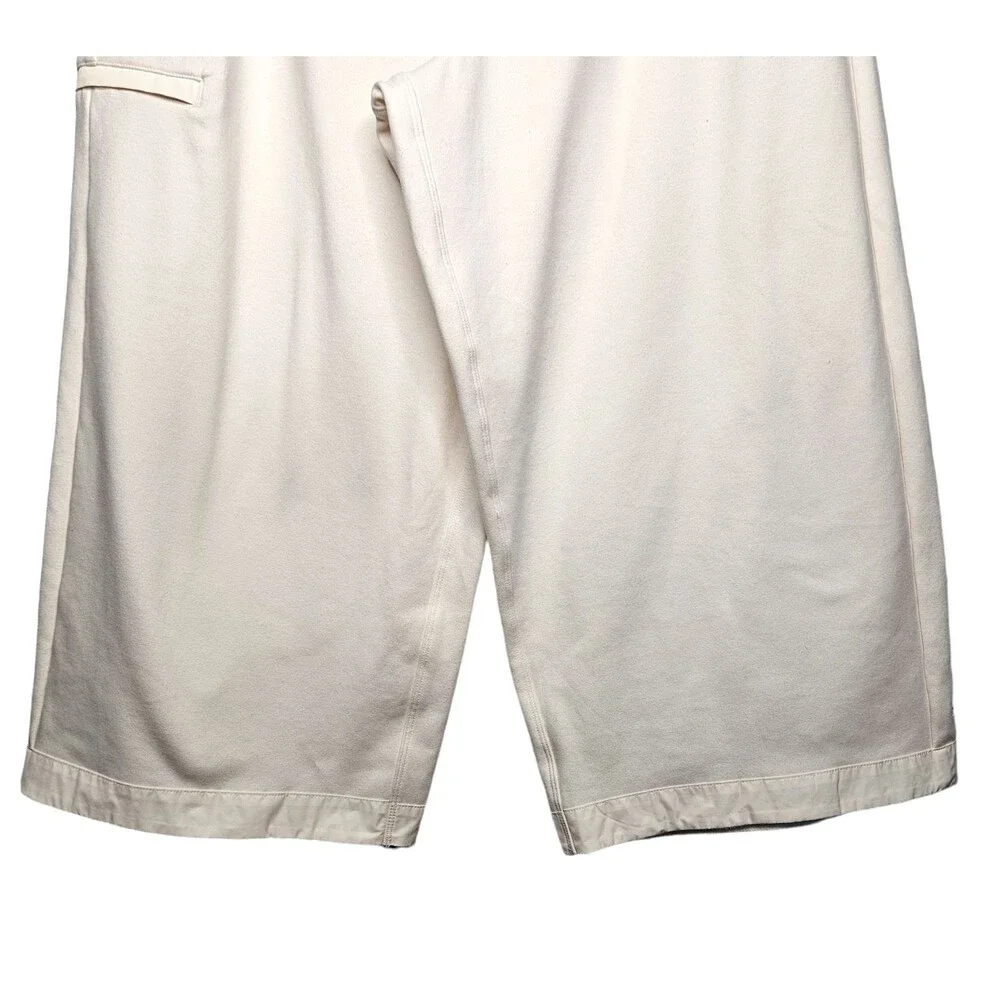 ATHLETA Triumph Hybrid Wide Leg Cropped Sweatpants Ivory Cream Womens XL - Picture 6 of 13